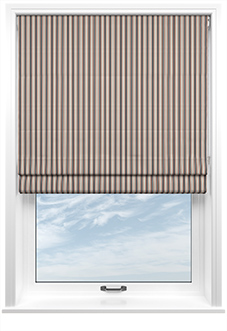 The British Stripe Co. Mary, Teignbridge No.2 - Roman Blind